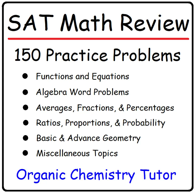 SAT Math Review - 150 Practice Problems